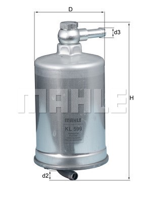 Bränslefilter Knecht KL 599 KNECHT