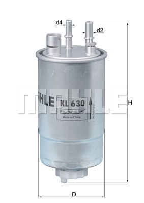 Bränslefilter Knecht KL 630 KNECHT