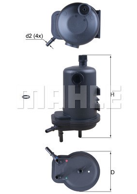 Bränslefilter Knecht KL 633D KNECHT