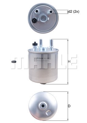 Bränslefilter Knecht KL 639D KNECHT