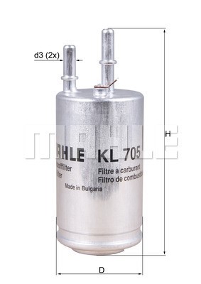 Bränslefilter Knecht KL 705 KNECHT