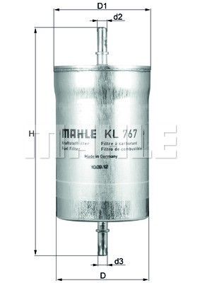 Bränslefilter Knecht KL 767 KNECHT Bränslefilter Knecht KL 767 KNECHT