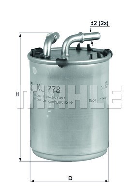 Bränslefilter Knecht KL 778 KNECHT