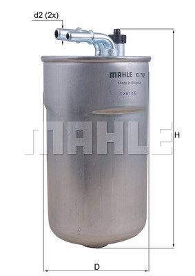 Bränslefilter Knecht KL 792 KNECHT