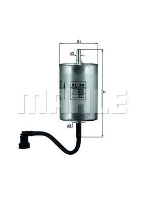 Bränslefilter Knecht KL 80 KNECHT
