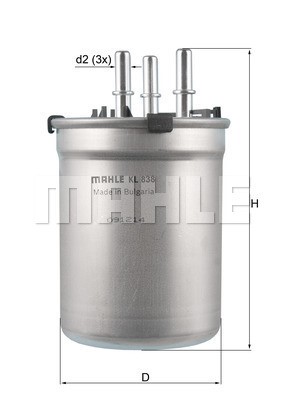 Bränslefilter Knecht KL 838 KNECHT