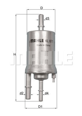 Bränslefilter Knecht KL 871 KNECHT