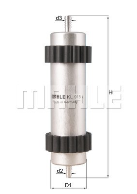 Bränslefilter Knecht KL 915 KNECHT