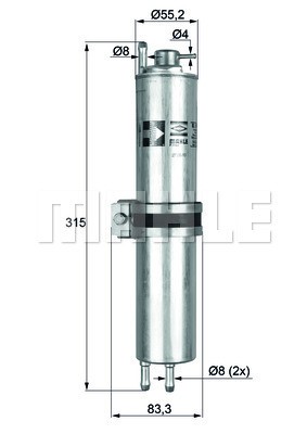 Bränslefilter Knecht KLH 12 KNECHT