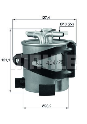 Bränslefilter Knecht KLH 44/25 KNECHT