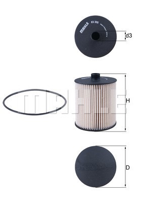 Bränslefilter Knecht KX 335D KNECHT