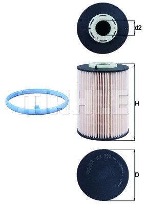 Bränslefilter Knecht KX 393D KNECHT