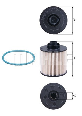 Bränslefilter Knecht KX 420D KNECHT