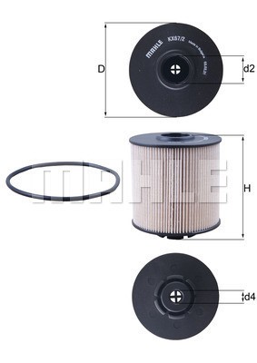 Bränslefilter Knecht KX 67/2D KNECHT