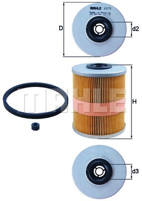Bränslefilter Knecht KX 78D KNECHT