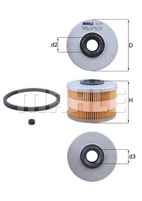 Bränslefilter Knecht KX 79D KNECHT