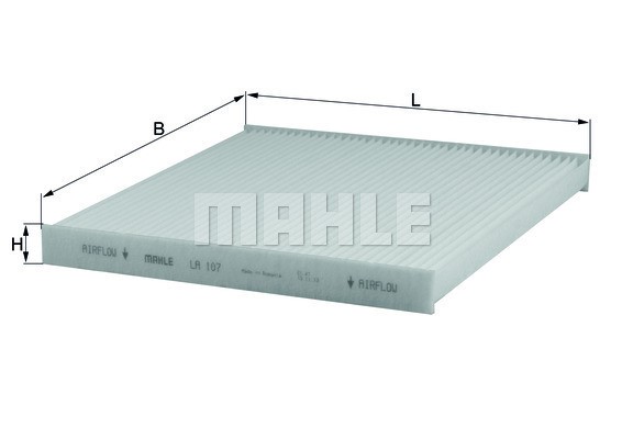 Kupefilter Knecht LA 107 KNECHT