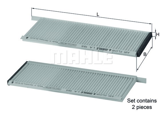 Kupefilter Knecht LA 195/S KNECHT