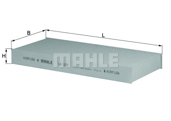 Kupefilter Knecht LA 237 KNECHT