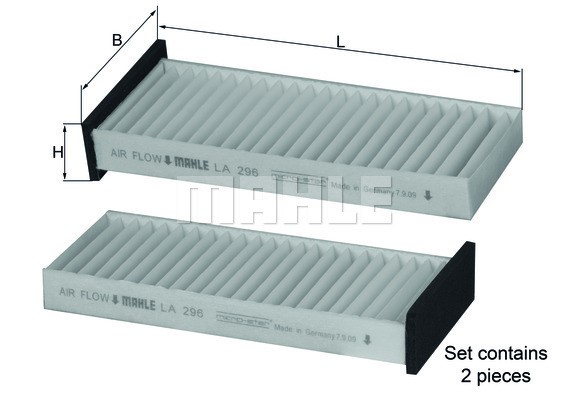 Kupefilter Knecht LA 296/S KNECHT