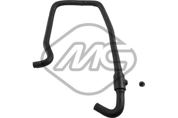 Slang, värmeväxlare, värmare, Vänster Metalcaucho 07677 Metalcaucho