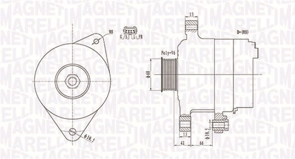 Generator 12V 120A Magneti marelli 063732112010 MAGNETI MARELLI