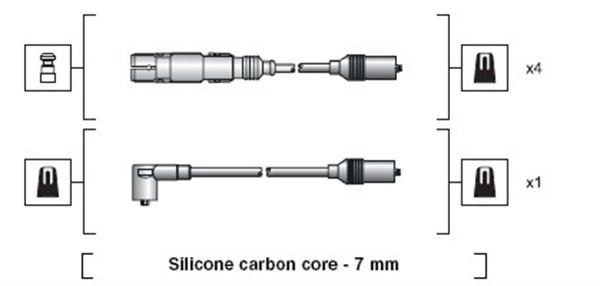Tändkabelsats Magneti marelli 941318111270 MAGNETI MARELLI