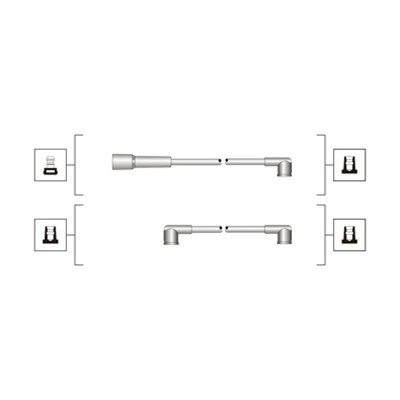 Tändkabelsats Magneti marelli 941319170040 MAGNETI MARELLI