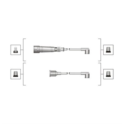 Tändkabelsats Magneti marelli 941319170089 MAGNETI MARELLI
