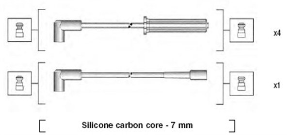 Tändkabelsats Magneti marelli 941365070930 MAGNETI MARELLI