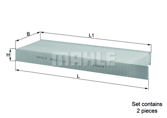 Kupefilter Knecht LA 428/S KNECHT