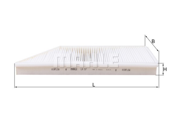 Kupefilter Knecht LA 57 KNECHT