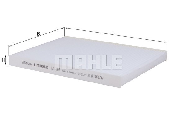 Kupefilter Knecht LA 587 KNECHT