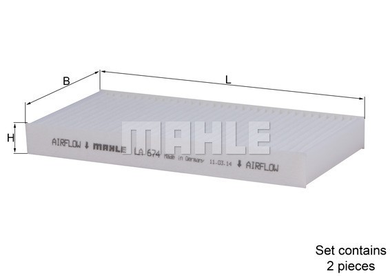 Kupefilter Knecht LA 674/S KNECHT