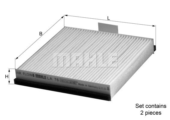 Kupefilter Knecht LA 76/S KNECHT