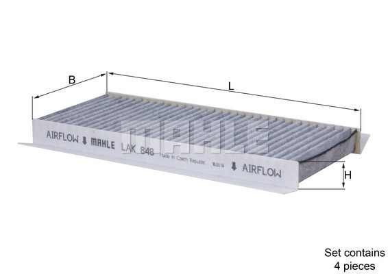 Kupefilter Knecht LAK 848/S KNECHT