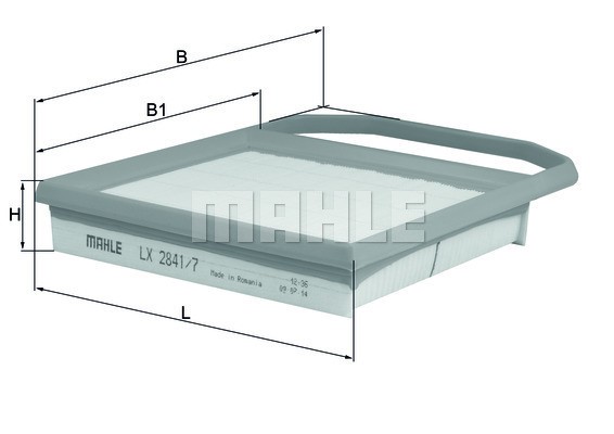Luftfilter Knecht LX 2841/7 KNECHT Luftfilter Knecht LX 2841/7 KNECHT