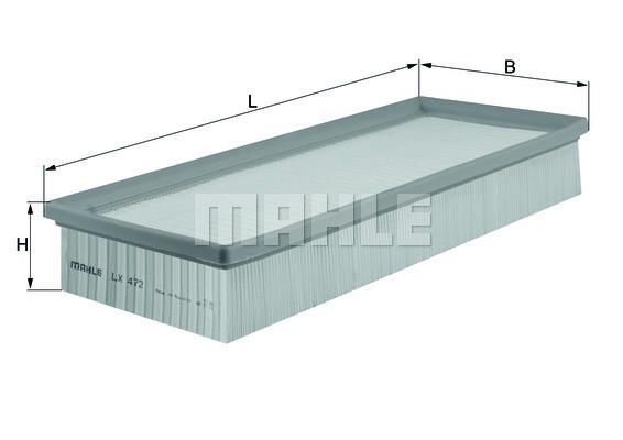 Luftfilter Knecht LX 472 KNECHT Luftfilter Knecht LX 472 KNECHT