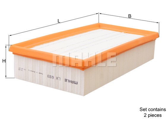 Luftfilter Knecht LX 693/S KNECHT