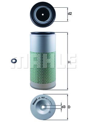 Luftfilter Knecht LX 952 KNECHT