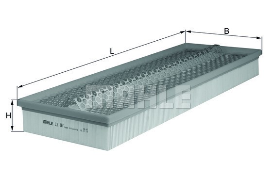 Luftfilter Knecht LX 97 KNECHT Luftfilter Knecht LX 97 KNECHT