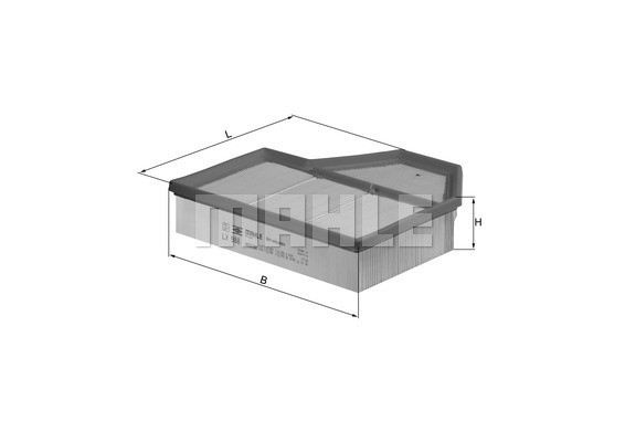 Luftfilter, Vänster Knecht LX 988 KNECHT