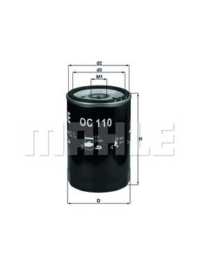 Oljefilter Knecht OC 110 OF KNECHT