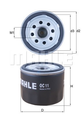 Oljefilter Knecht OC 11 KNECHT