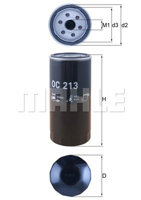 Oljefilter Knecht OC 213 KNECHT
