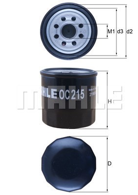 Oljefilter Knecht OC 215 KNECHT