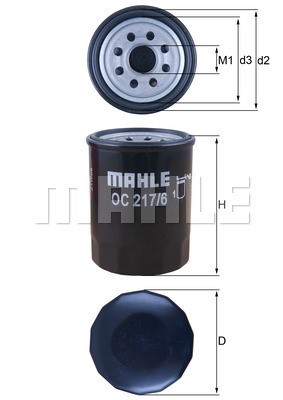Oljefilter Knecht OC 217/6 KNECHT