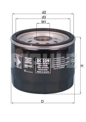 Oljefilter Knecht OC 239 KNECHT