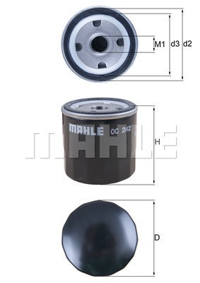 Oljefilter Knecht OC 242 KNECHT