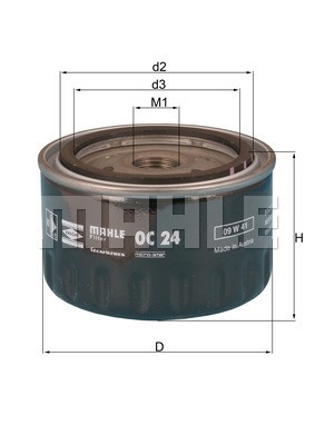 Oljefilter Knecht OC 24 KNECHT